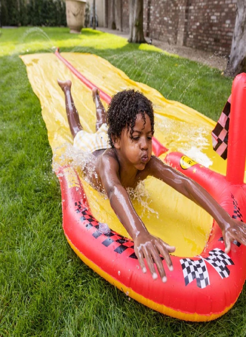Swim Essentials  Double Waterslide RACING Sprinkler, Suitable for Age +3