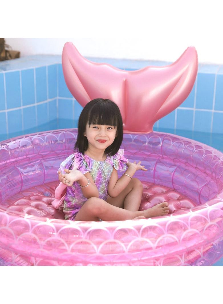 Inflatable Kiddie Pool Floats for Backyard Outdoor Indoor Swimming Pool for Kids Toddlers Baby Toys Durable Material Pink