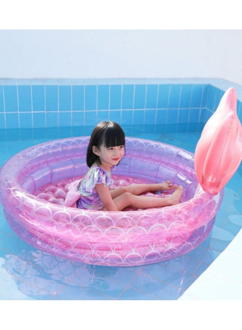 Inflatable Kiddie Pool Floats for Backyard Outdoor Indoor Swimming Pool for Kids Toddlers Baby Toys Durable Material Pink