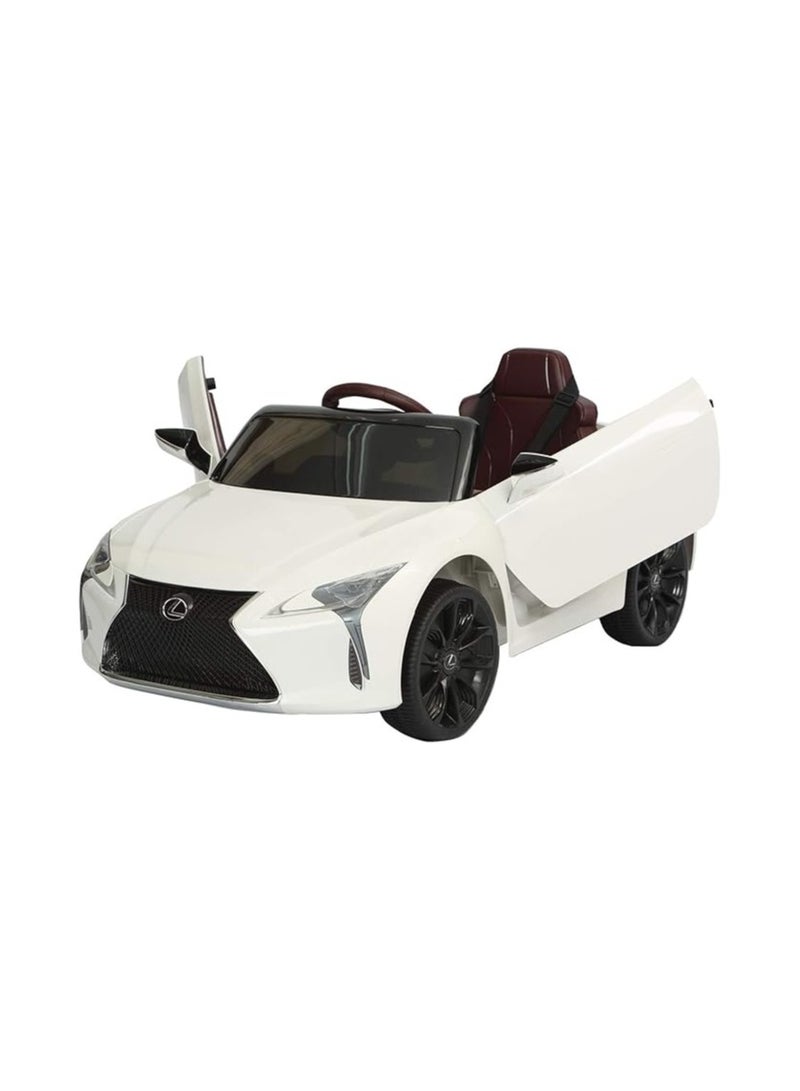 Electric Ride Toy With Remote Control Lexus Powered Riding Car White