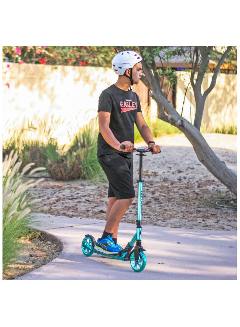 Extreme Folding 2 Wheel-Kick Scooter For Ages 5+  | Adjustable Handlebars | ABEC-7 Bearings | PU Wheels |  Front Suspension | Alloy Light weight Kids Scooter : Red