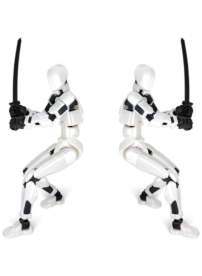 Lucky Dummy T13 Figure, 3D Printed Multi-Articulated Robot, Titan 13 Action Figure, Mannequin Activity Model Full Body