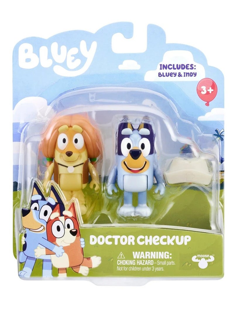 Bluey Figure Doctor Checkup 2pack