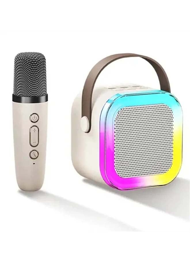 Portable Karaoke Speaker with Wireless Microphone for Home Singing KTV