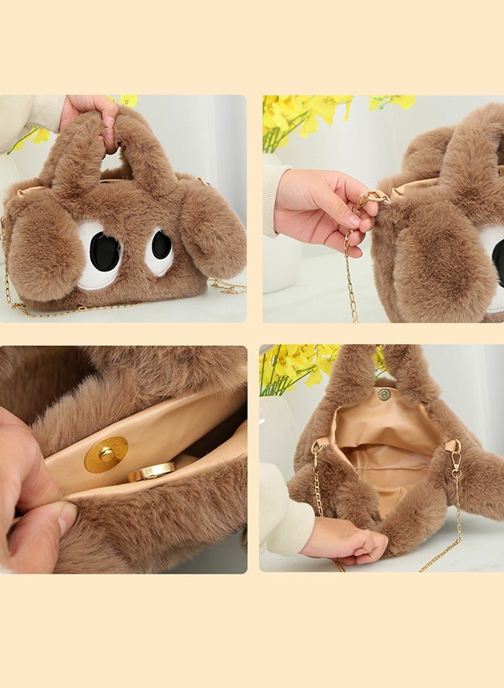 Cute Girls Plush Bag Handbag Mini Stuffed Animal Bag Suitable for Birthday Gifts School Bags School Supplies