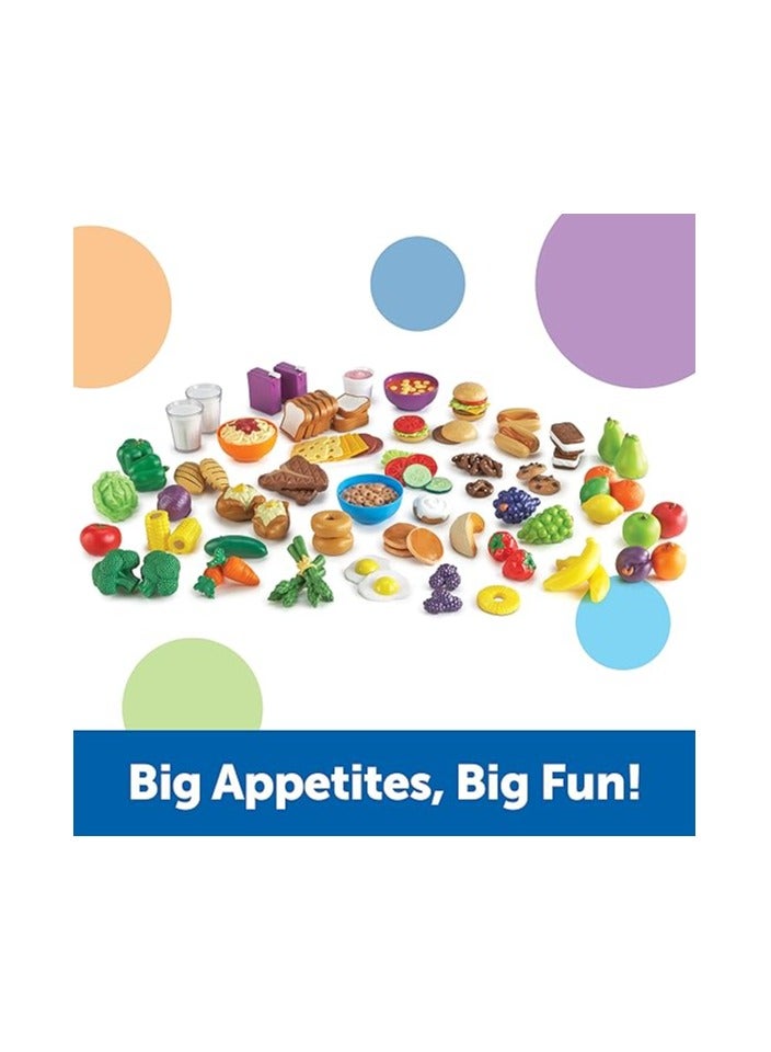 New Sprouts Classroom Play Food Set, 100 Pieces - LER9723,Multi,12 L x 7 W x 12 H in