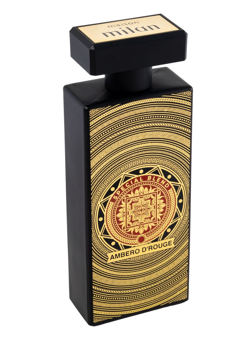 MAISON MILAN Ambero D'Rouge Unisex 100ml Luxury Perfume