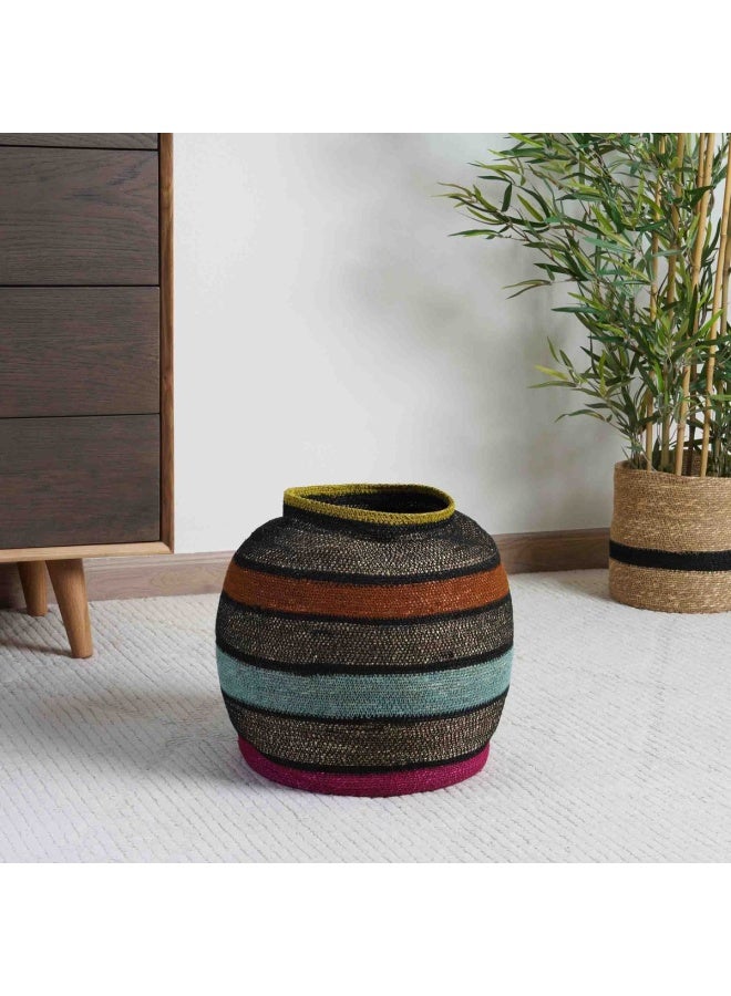 Vasee Decorative Seagrass Basket D31X34cm - Pink