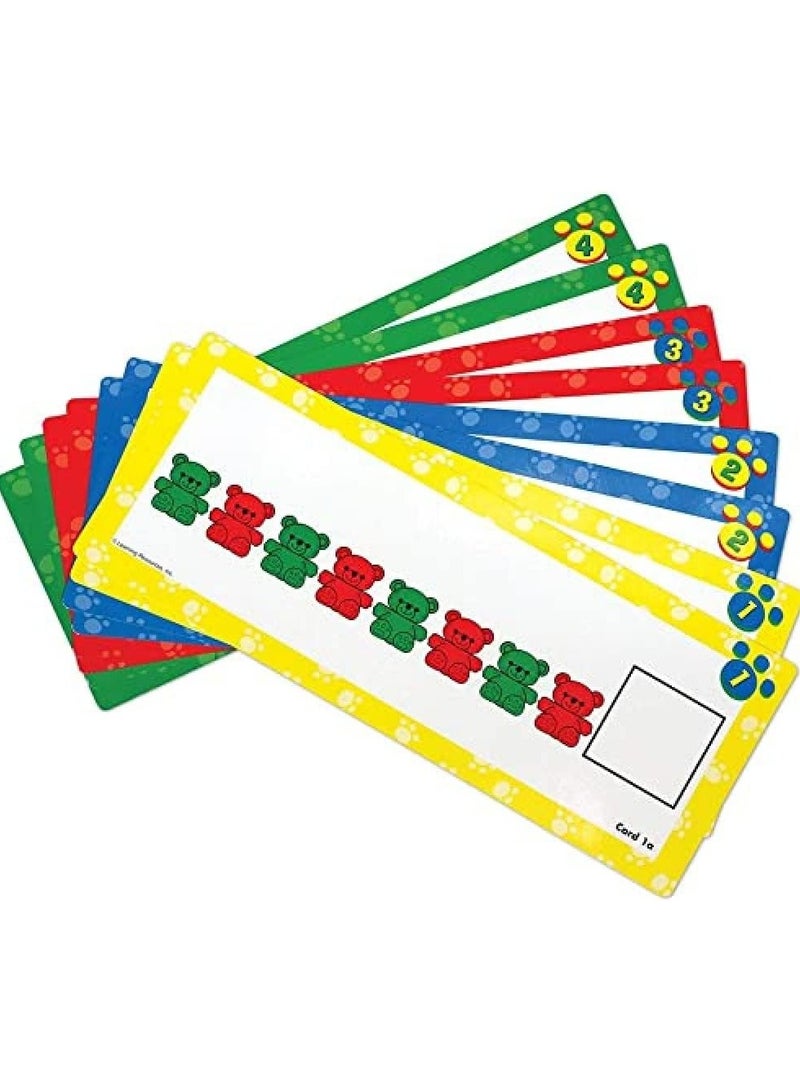 Learning Resources - Compare Bears Pattern Cards, White, One size, LER0753
