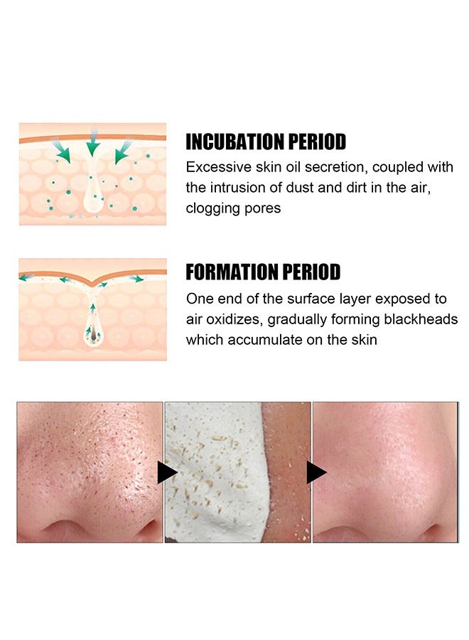 60 pcs Nose Plants Pore Strips, Deep Cleaning And Shrink Pores, Absore Grease, Remove Blackheads Nose Patch 30g
