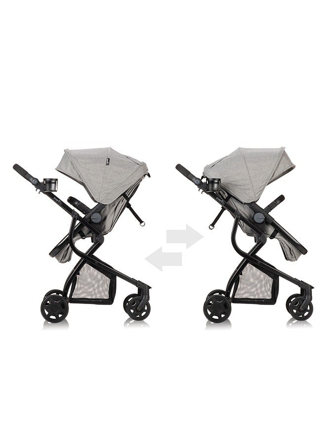 Omni Plus Baby Stroller Trolley System With Infant Carrier Baby Car Seat Grey