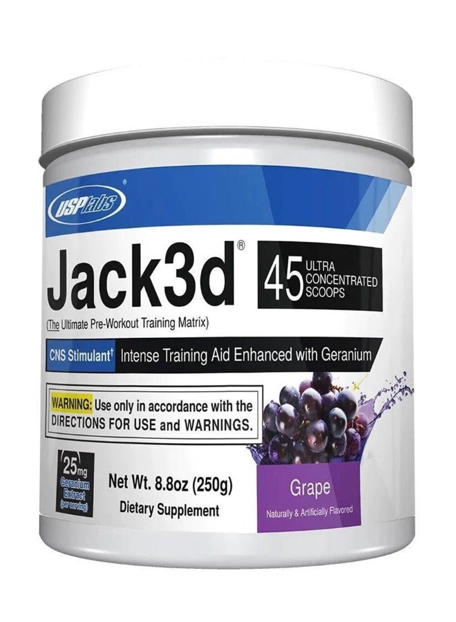 JACK 3D, Grape, Pre Workout Powder,250g