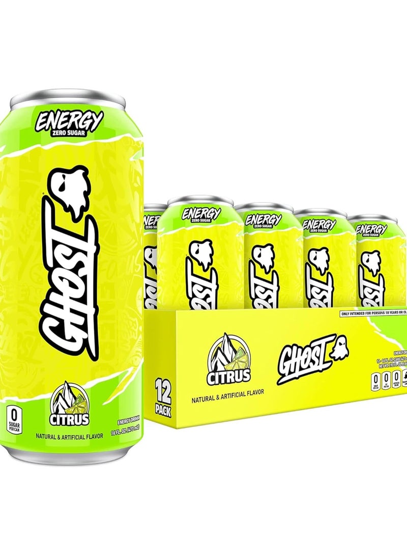 Ghost energy Drink Citrus Flavor 473ml x12