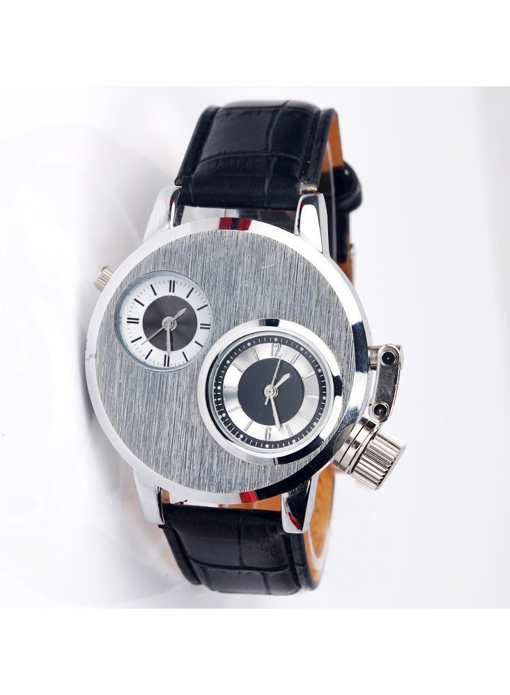 Two Watch Time Dual Movement Large Dial Watch