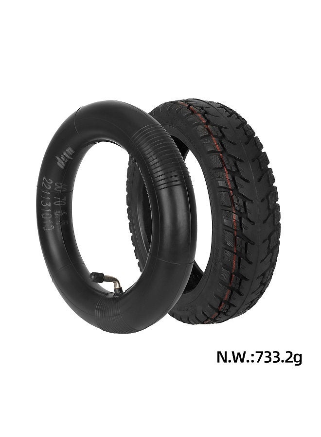 60/70-6.5 Tubeless Tire with Rubber Inner Tube Compatible for Ninebot Max G30 Electric Kick Scooter