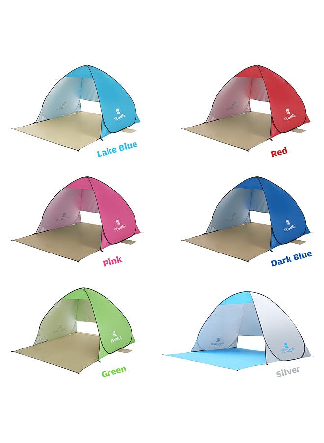 70.9x59x43.3 Inch Automatic Instant Pop-up Beach Tent Anti UV Sun Shelter Cabana for Camping Fishing Hiking Picnic