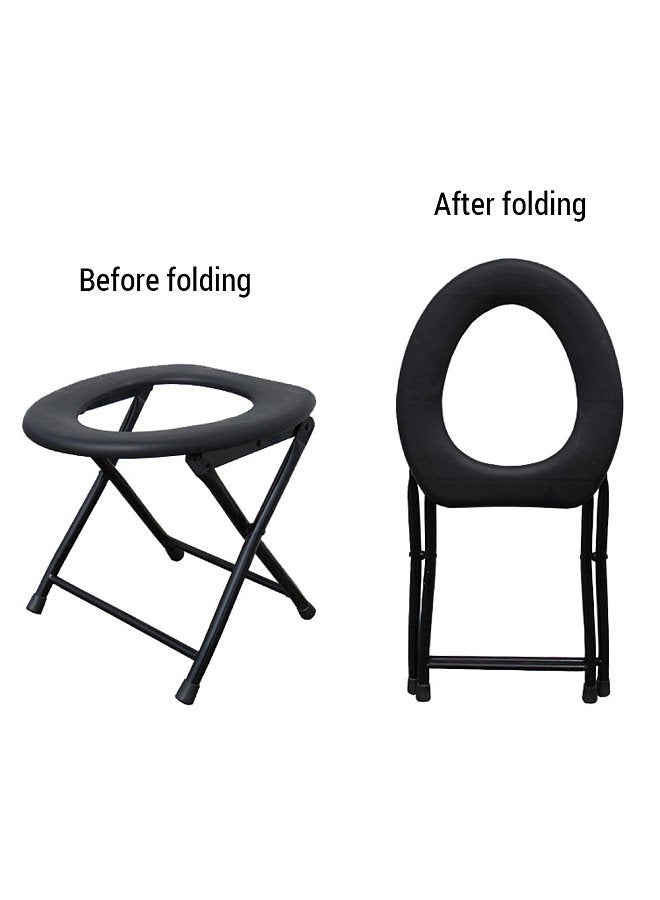 Portable Folding Toilet Seat Suitable for Adults Anti-slip and Heavy-duty for Travel and Camping