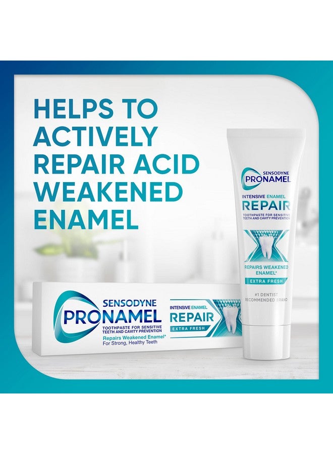 Intensive Enamel Repair Toothpaste For Sensitive Teeth To Reharden And Strengthen Enamel Extra Fresh 3.4 Ounces