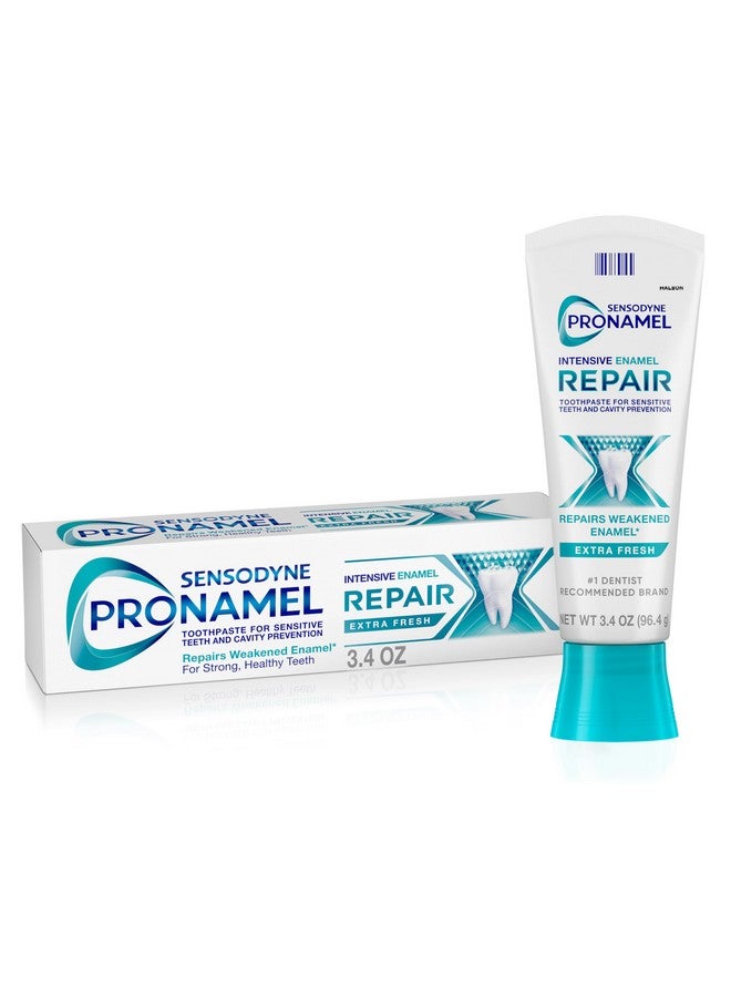 Intensive Enamel Repair Toothpaste For Sensitive Teeth To Reharden And Strengthen Enamel Extra Fresh 3.4 Ounces