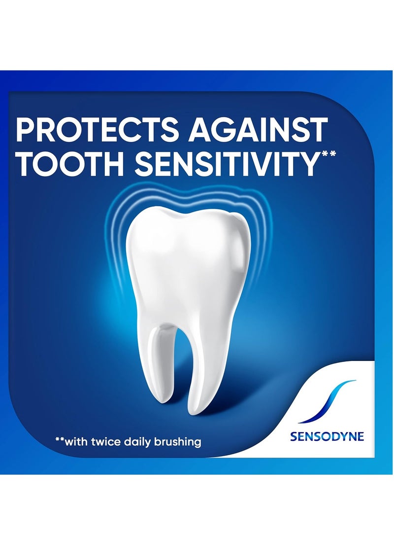 Sensodyne Repair and Protect Whitening Toothpaste, Toothpaste for Sensitive Teeth and Cavity Prevention, 3.4 oz (Pack of 2)