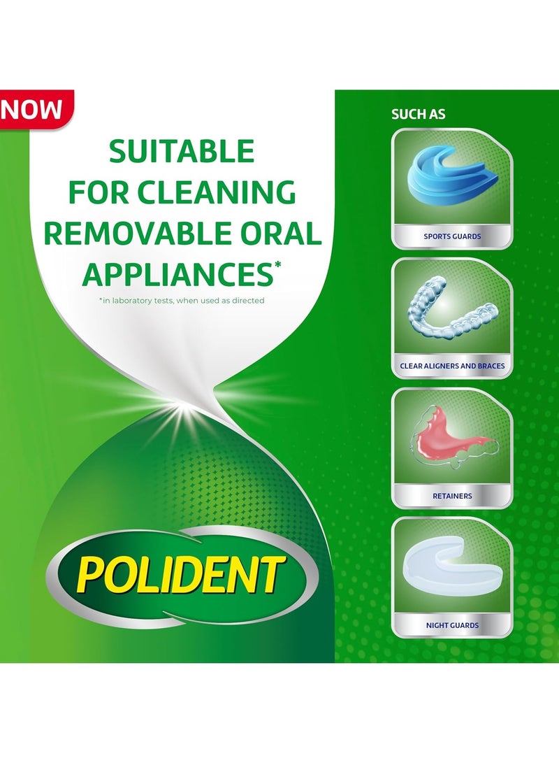 Polident 3 Minute Denture Cleanser Tablets - 120 Count