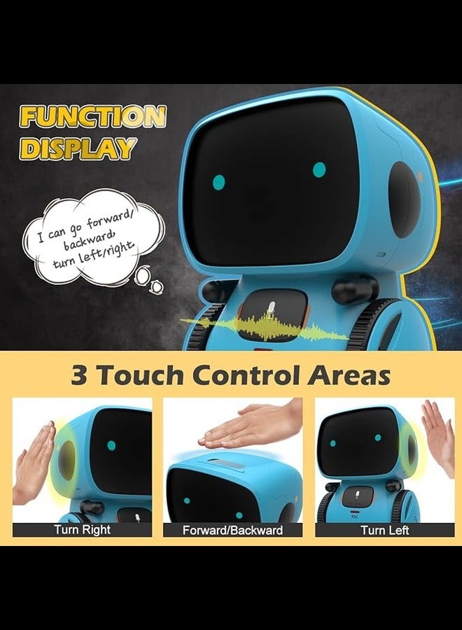 Home Xone Smart Talking Robot for Kids - Voice Controlled and Touch Sensor with Singing, Dancing, and Repeating Features - Intelligent Partner and Teacher, Age 2+
