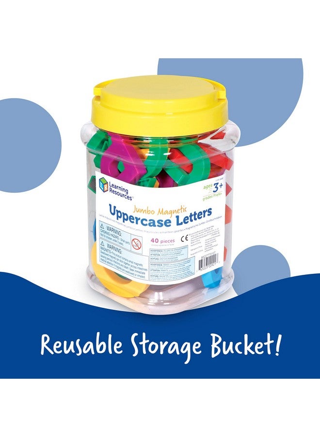 Jumbo Uppercase Magnetic Letters Set Of 40