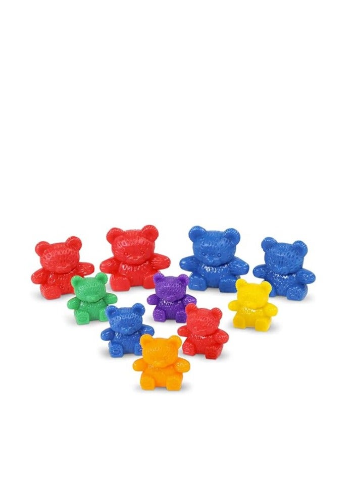 Learning Resources LER0744 Three Bear Family Counter Set, Rainbow, Set of 96