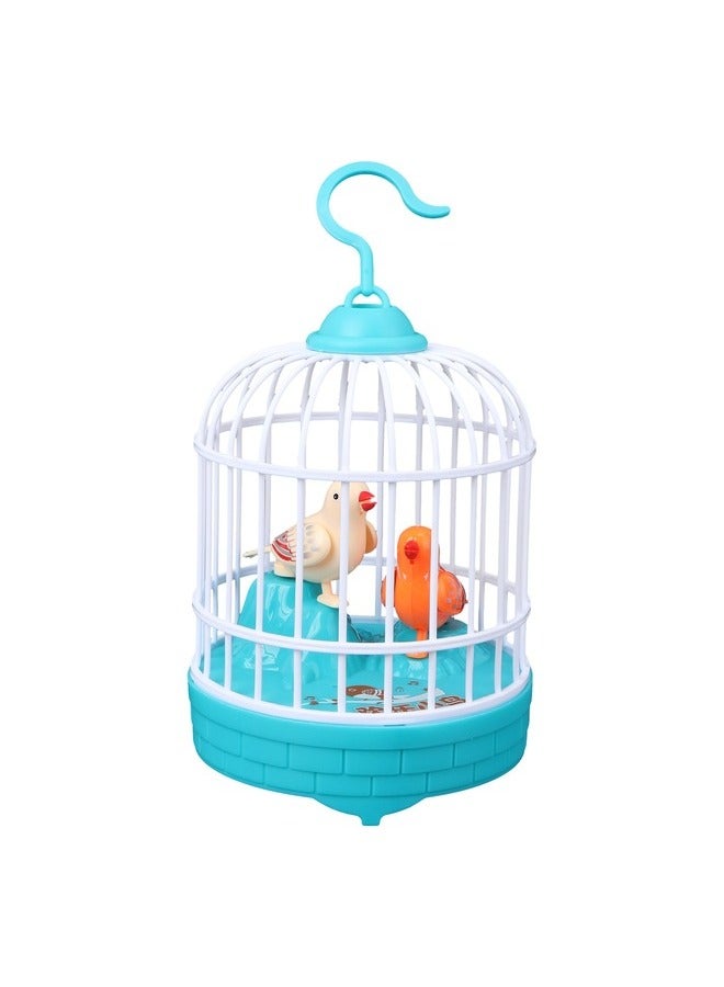 Singing and Chirping Bird in Cage Realistic Sounds Movements Bird Voice Control Bird Cage Toy