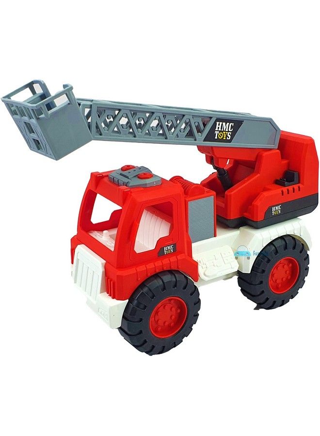 Pull Back Fire Rescue Truck Toy For Kids Friction Power Toy Truck For Boys 3+ Years(Multicolor)