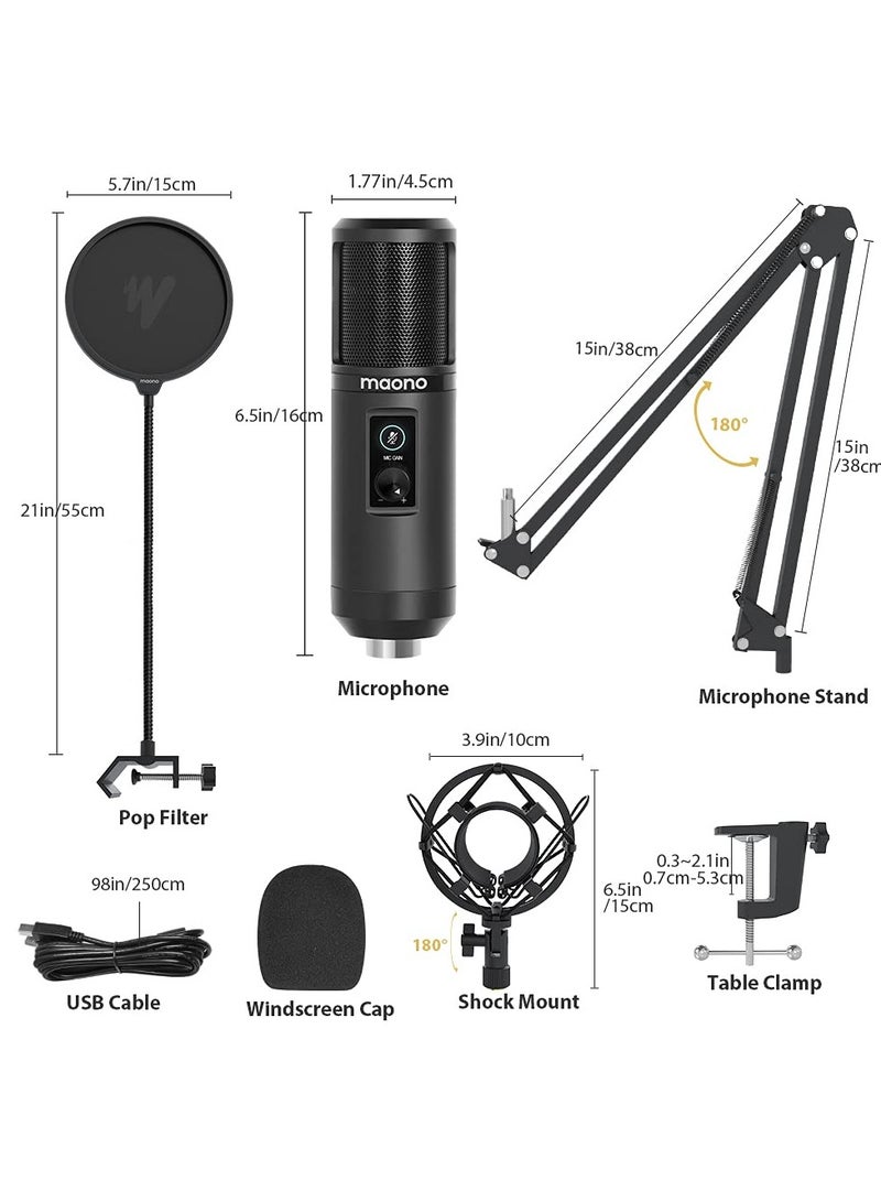 MAONO AU-PM421 USB Microphone Kit