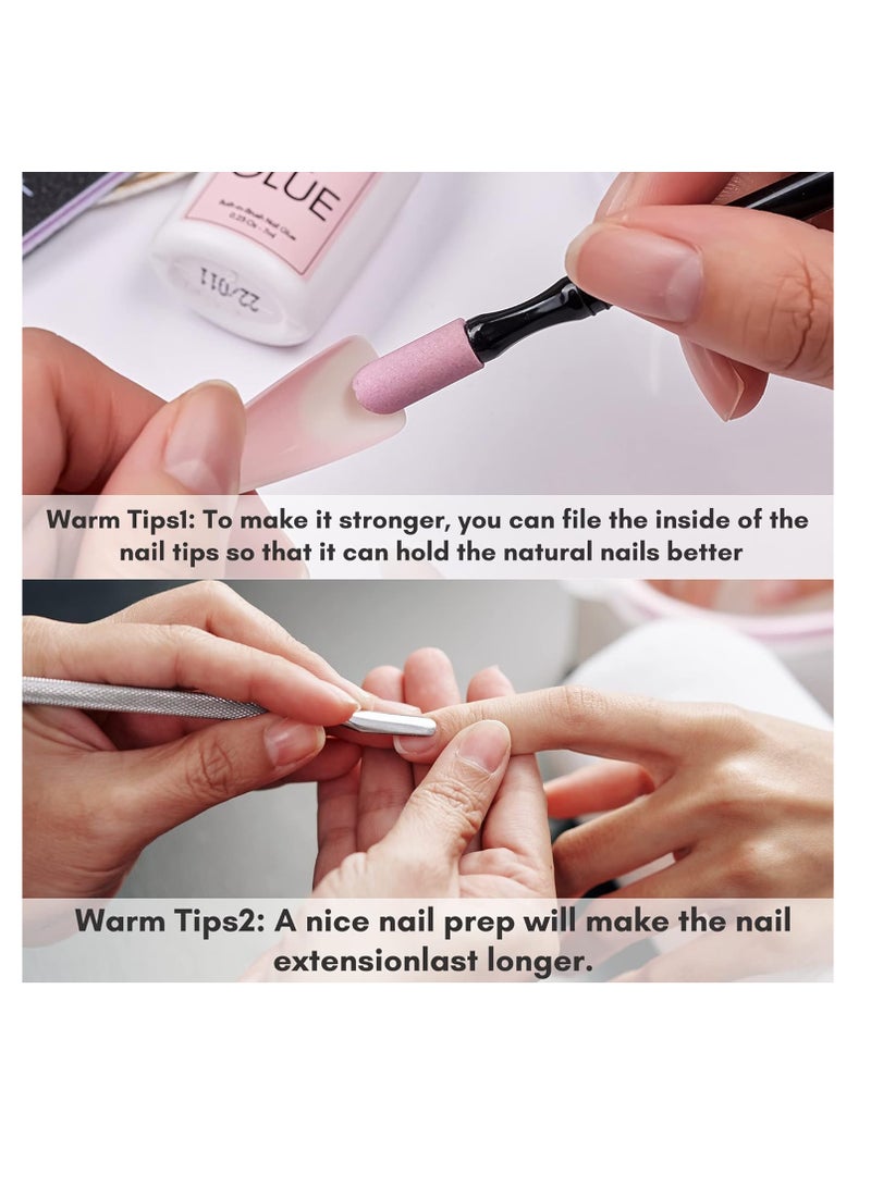 Super Strong Nail Glue for Acrylic Nails,Nail Tips, Press On Nails, Fake Nails, Salon Quality Brush On Nail Glue Easy Application Durable & Long-Lasting Makartt Glue False Nails