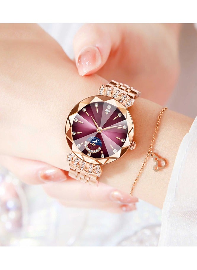 New fashionable Steel Strap With Diamonds Women's Watch