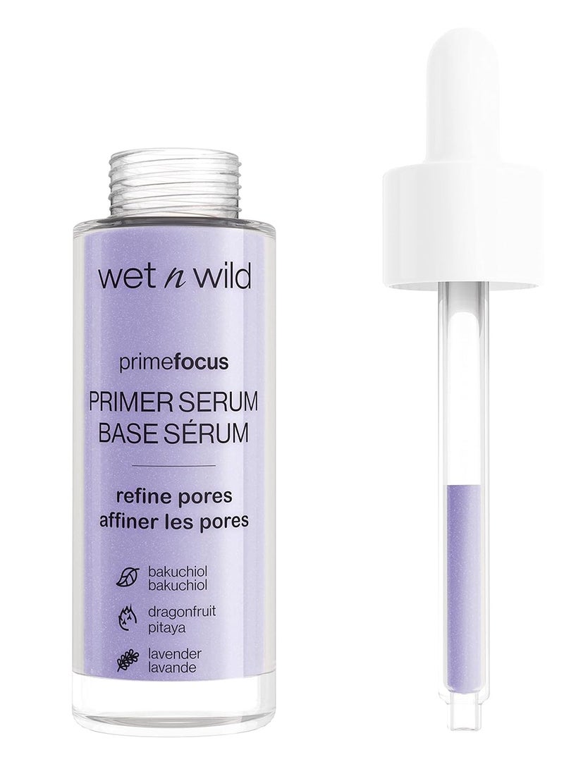 wet n wild Prime Focus Pore Minimizing Facial Serum Primer Makeup Extending | Reduces Pores | Improves Skin Texture | Exfoliates | Retinol Alternative, Hydrating