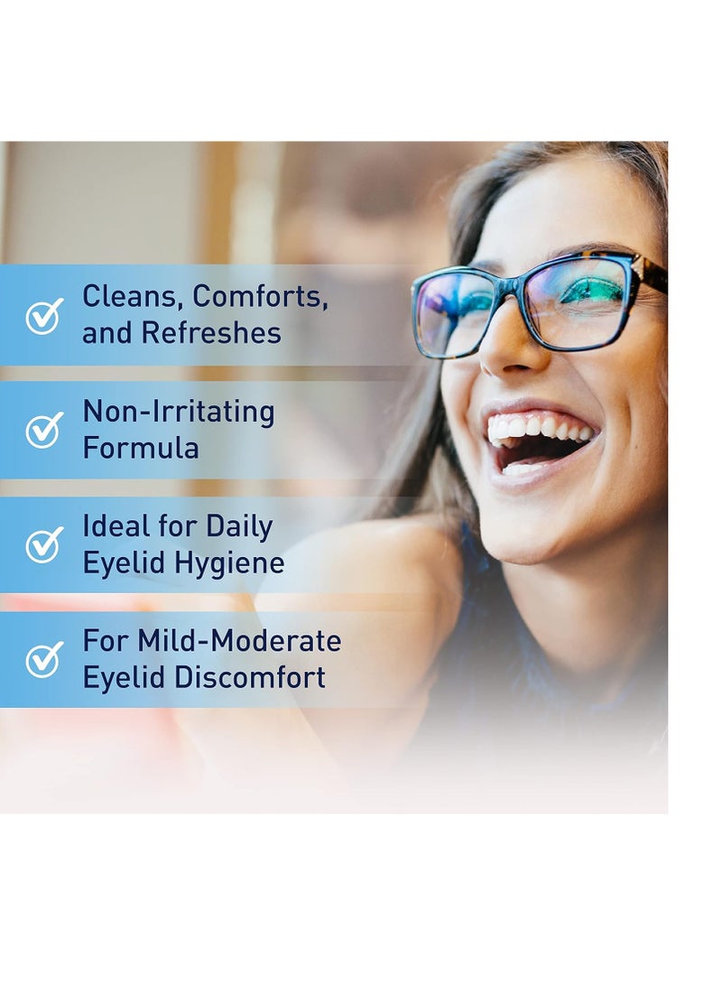 OCuSOFT Lid Scrub Original Eyelid Cleanser - Pre-Moistened Eyelid Wipes for Mild to Moderate Conditions - Eyelid Cleanser to Clean, Comfort & Soothe Irritated Eyelids - 30 Count