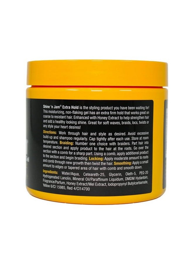 Shine N Jam Conditioning Gel Extra Hold 16 Ounce Jar (473Ml) (3 Pack)