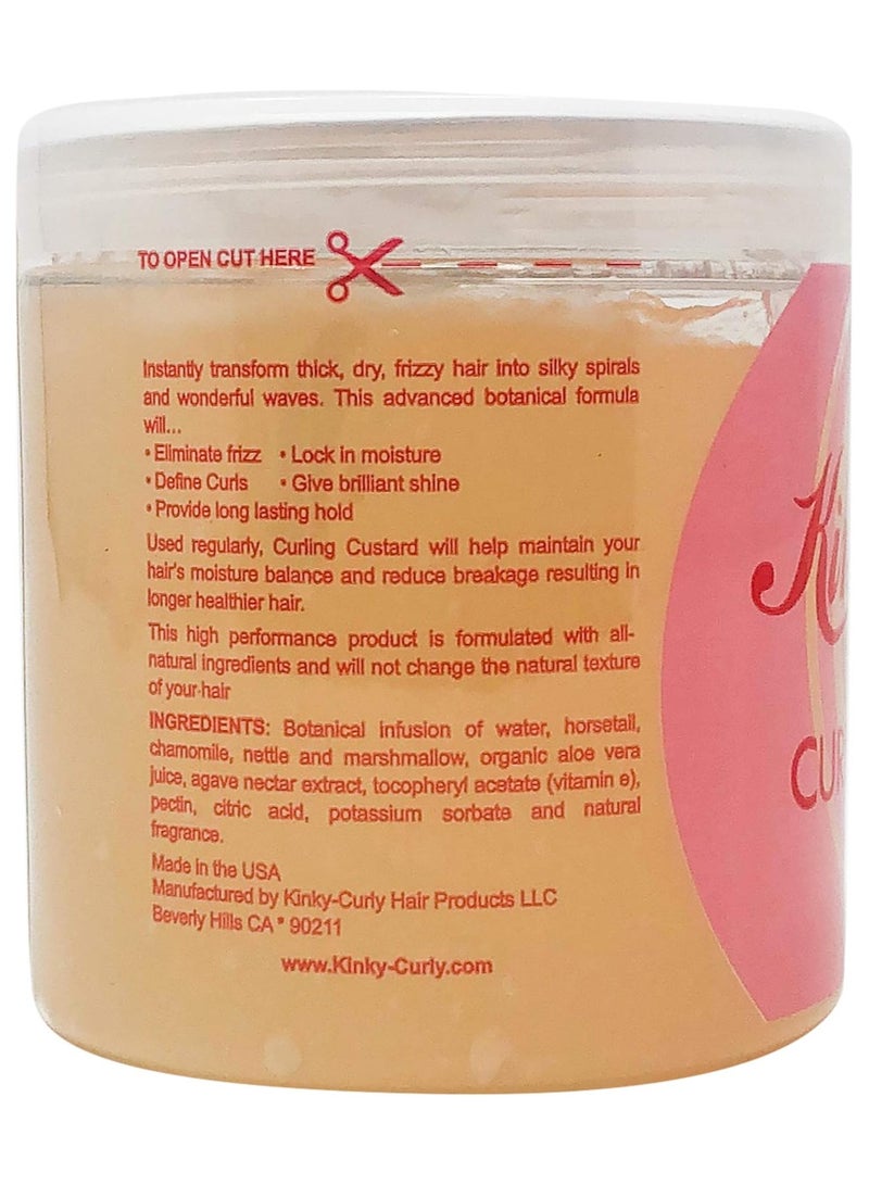 Kinky Curly Curling Custard Gel, 8 oz