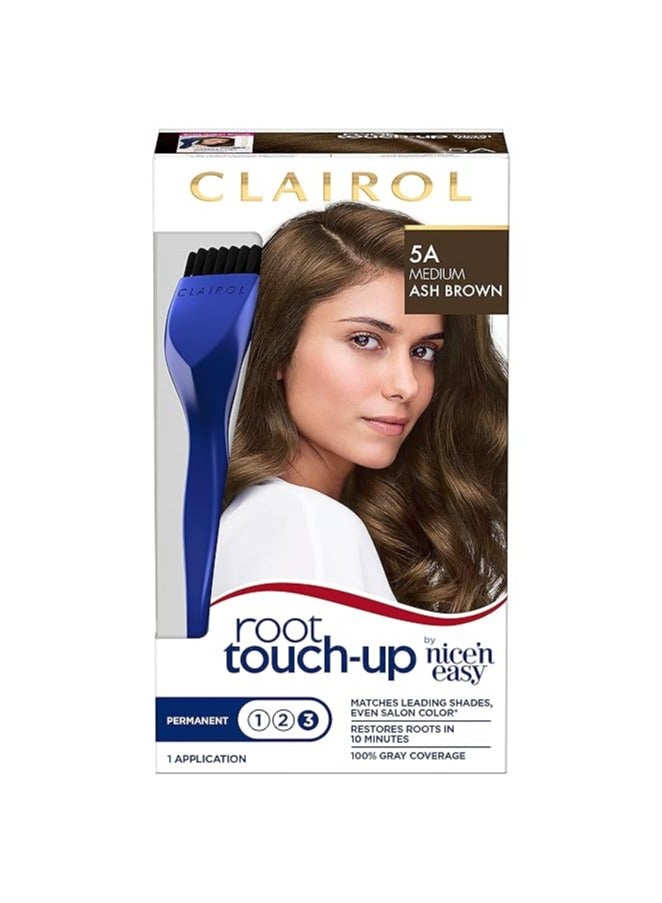Clairol Root Touch-Up by Nice'n Easy Permanent Hair Dye 5A Medium Ash Brown Hair Color