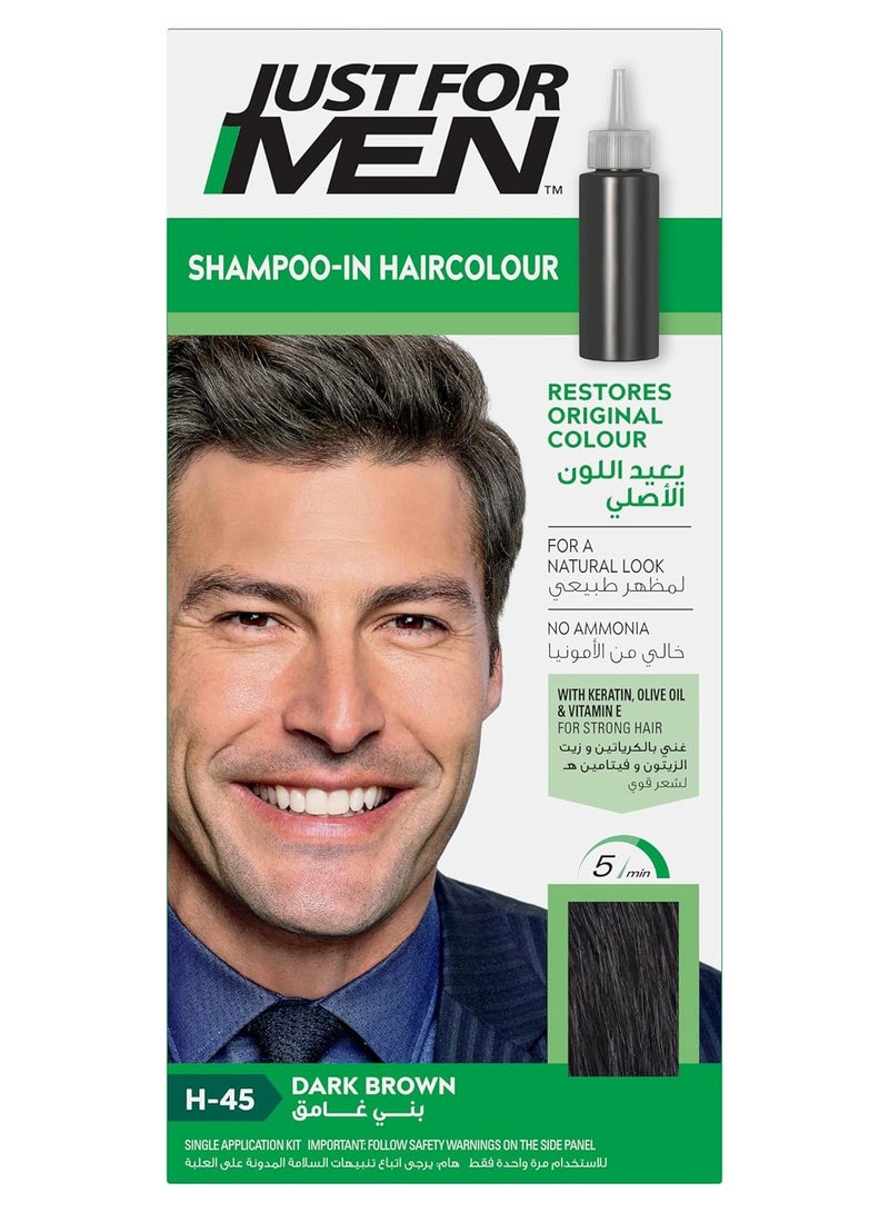 Shampoo-In-Hair color, Real Black H-55