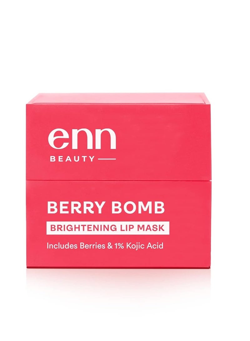 Enn Berry Bomb Tinted Lip Mask for Intense Hydration  Nourishes Dry  Damaged and Chapped Lips with Natural Berries Extract and Hyaluronic Acid for Lip Pigmentation Removal  6Gm