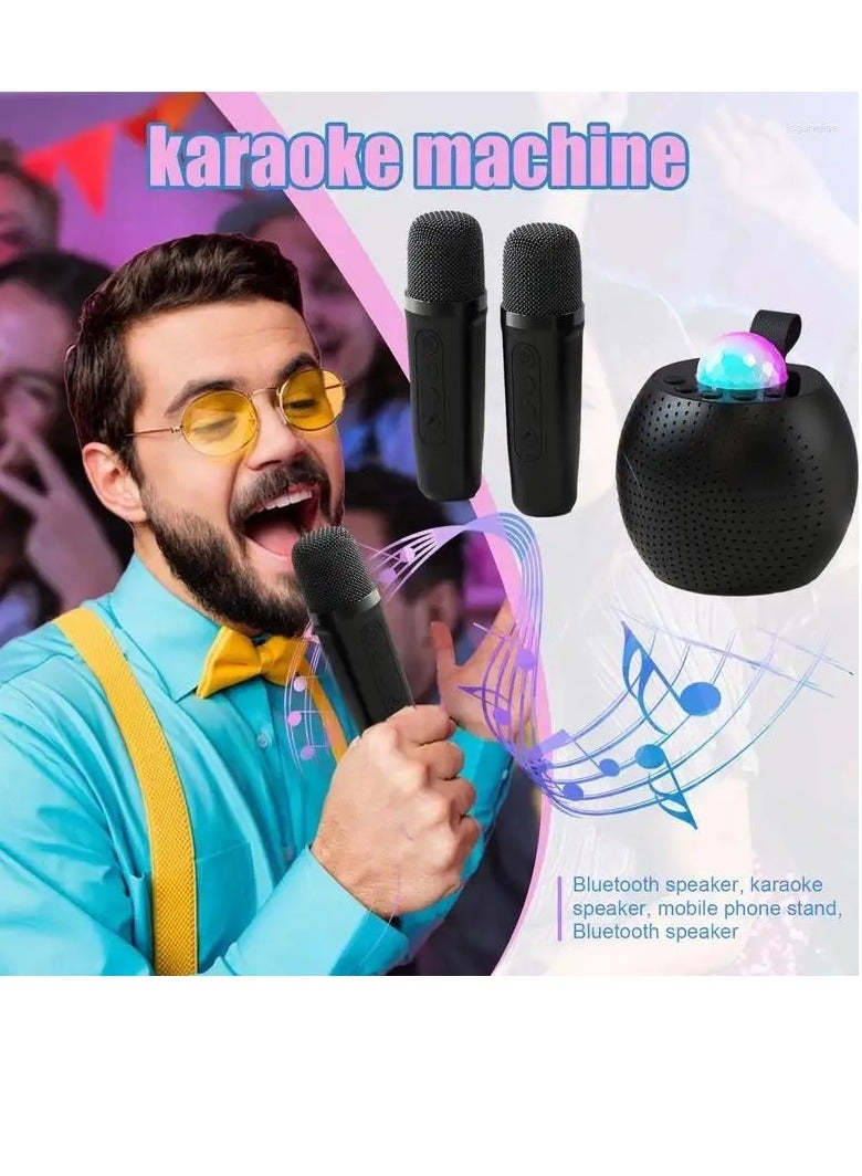 Microphones Karaoke Machine Voice Changing With 2 Wireless Light Design For Indoor Outdoor Fun