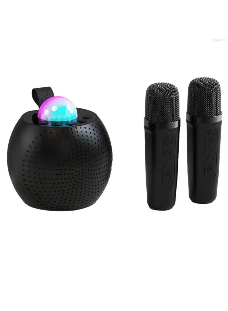 Microphones Karaoke Machine Voice Changing With 2 Wireless Light Design For Indoor Outdoor Fun