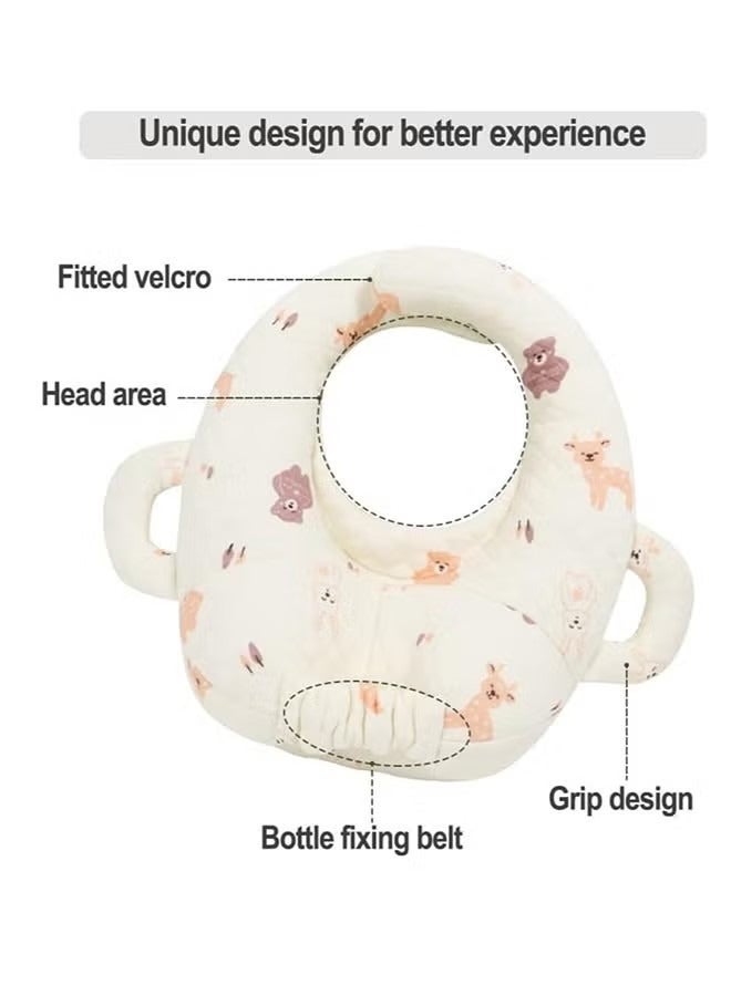 Portable Support Pillow for Newborns, Baby Breastfeeding Pad, Bottle Support Cushion