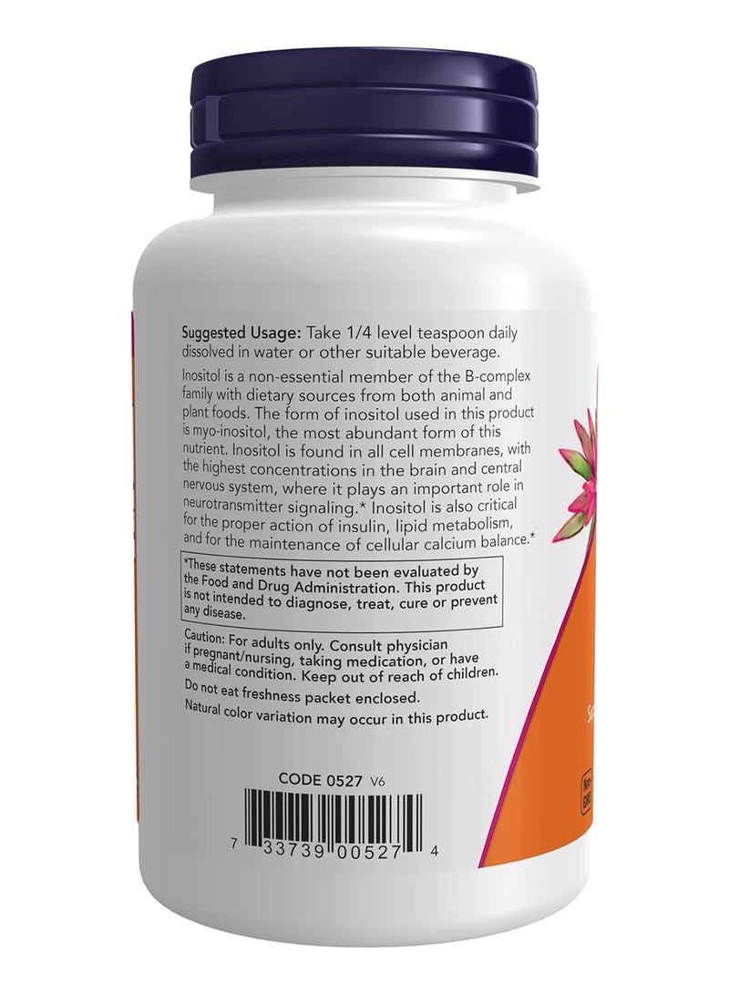 NOW Supplements, Inositol Powder, Neurotransmitter Signaling*, Cellular Health*, 4-Ounce