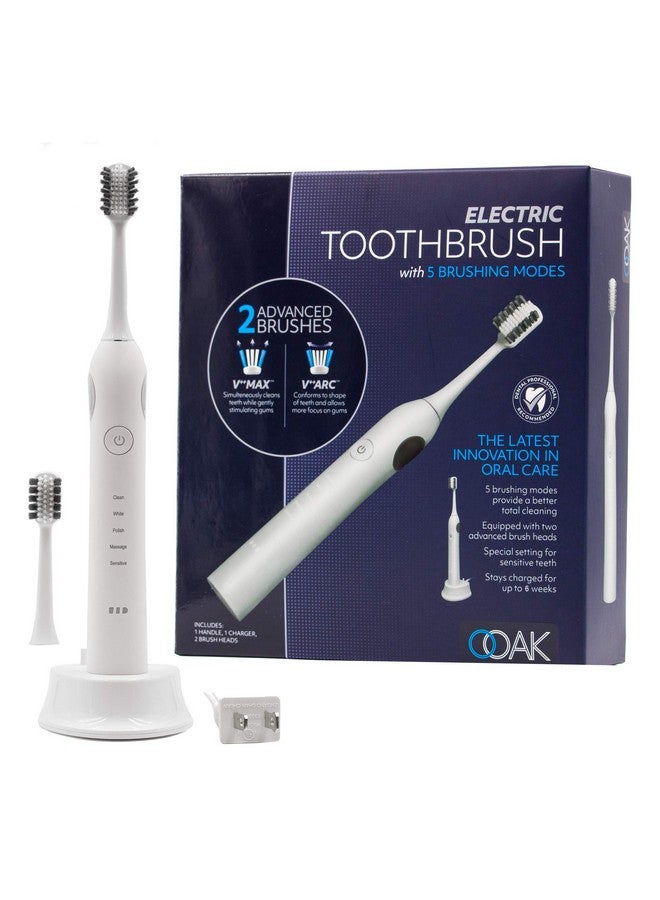 Electric Toothbrush With 5 Brushing Modes Includes 2 Advanced Brushes