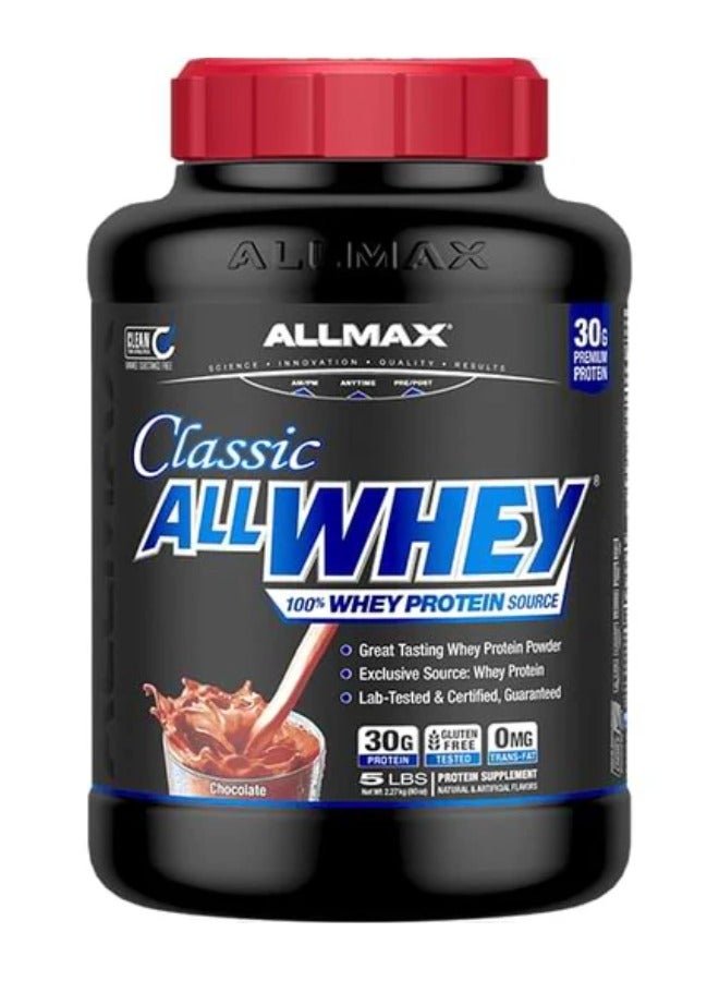 ALLMAX Nutrition Classic AllWhey 100% Whey Protein Chocolate, 5lbs (2.27 kg)
