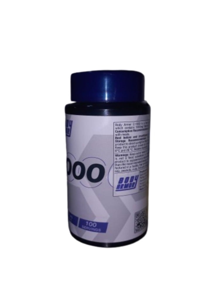 Body Armor C-1000, 1000mg Vitamin C, 100 Capsules, 100 Serving