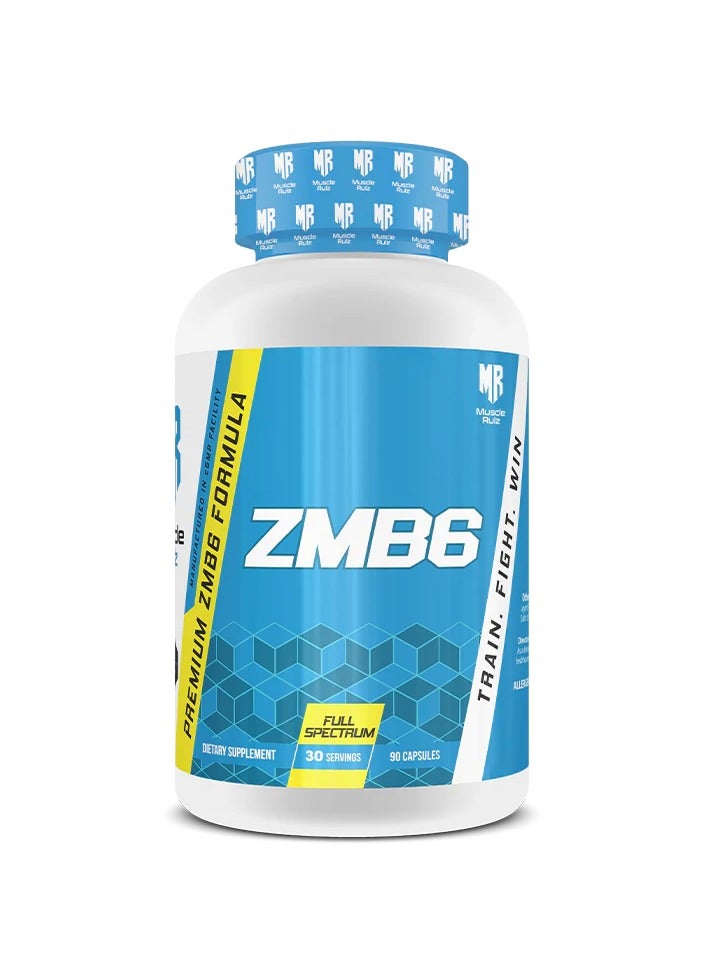 Muscle Rulz ZMB6 90 Capsules 30 Serving
