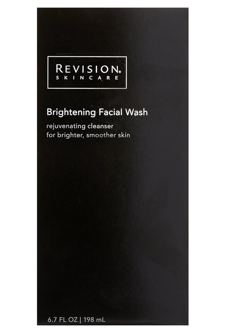 Revision Skincare Brightening Facial Wash, Brightens skin with radiant-boosting Vitamin C, Exfoliates dead surface cells for softer, smoother skin, Combines with Vitamin E, 6.7 Fl Oz