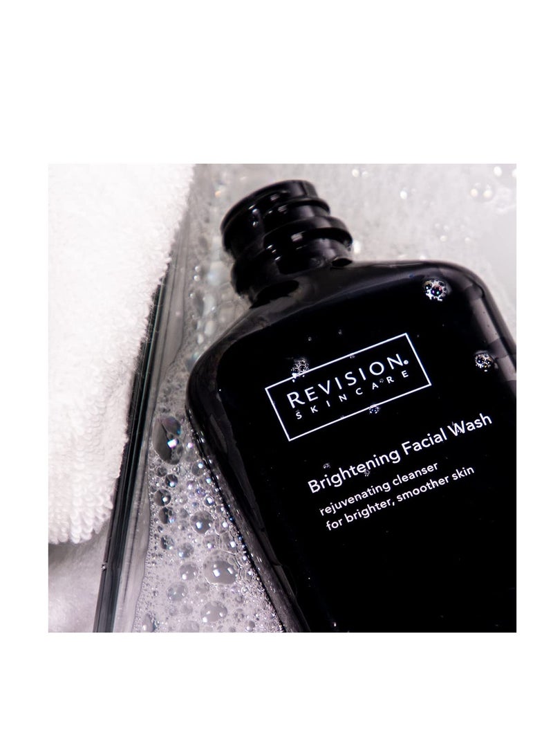 Revision Skincare Brightening Facial Wash, Brightens skin with radiant-boosting Vitamin C, Exfoliates dead surface cells for softer, smoother skin, Combines with Vitamin E, 6.7 Fl Oz